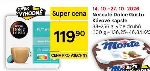 Nescafé Dolce Gusto Kávové kapsle, 88-256 g, více druhů  