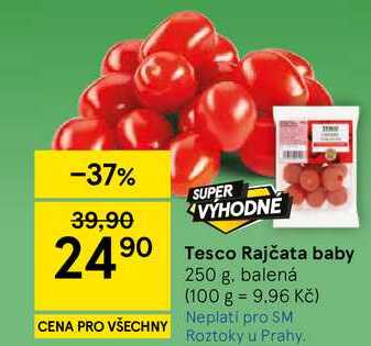 Tesco Rajčata baby, 250 g, balená