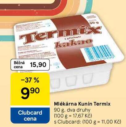 Mlékárna Kunín Termix, 90 g