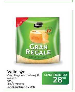 Valio sýr Gran Regale strouhaný 12 měsíců 100g
