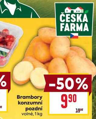 Brambory konzumní pozdní volné, 1 kg 