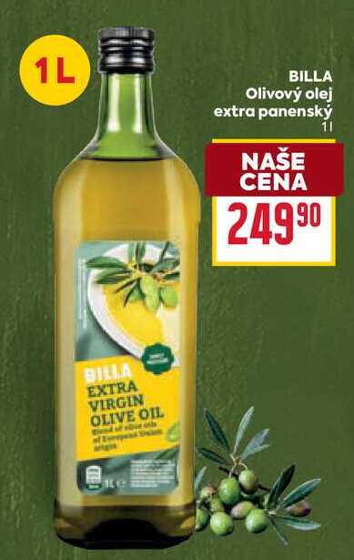 BILLA Olivový olej extra panenský 1l