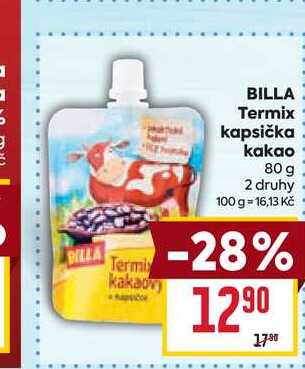 BILLA Termix kapsička kakao 80 g 
