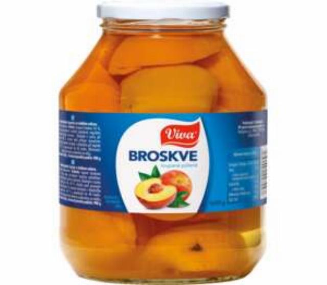 VIVA Broskve loupané půlené