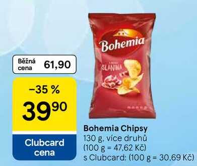 Bohemia Chipsy, 130 g, více druhů