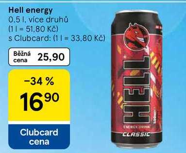 Hell energy, 0.5 I, více druhů