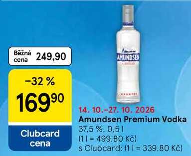 Amundsen Premium Vodka 37.5%, 0,5 l