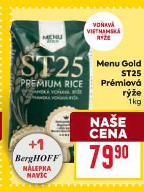 Menu Gold ST25 Prémiová rýže 1 kg