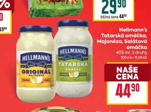 Hellmann's Tatarská omáčka, Majonéza, Salátová omáčka 405 ml