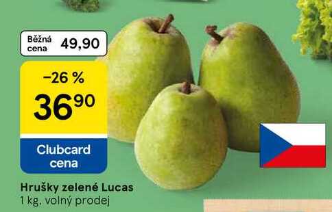 Hrušky zelené Lucas, 1 kg