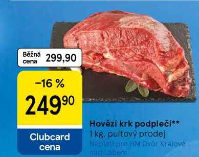 Hovězí krk podpleči 1 kg