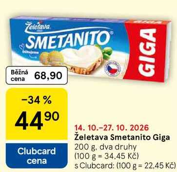 Želetava Smetanito Giga, 200 g 