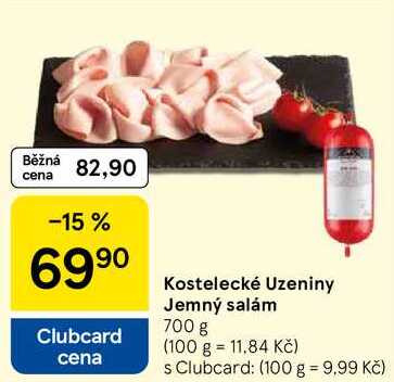 Kostelecké Uzeniny Jemný salám, 700 g