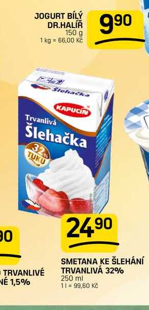 SMETANA KE ŠLEHÁNÍ TRVANLIVÁ 32% 250 ml