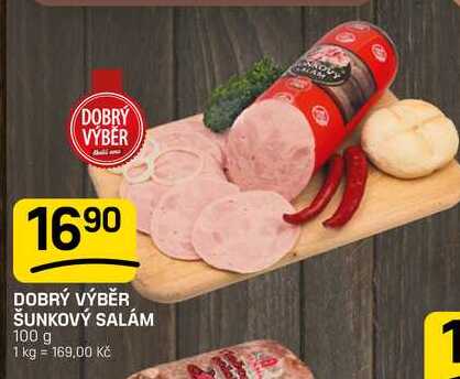 DOBRÝ VÝBĚR ŠUNKOVÝ SALÁM 100 g