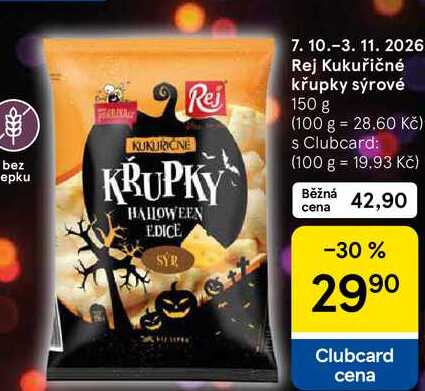 Rej Kukuřičné křupky sýrové, 150 g