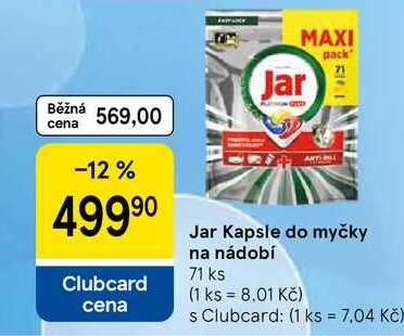 Jar Kapsle do myčky na nádobí, 71 ks
