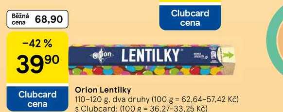 Orion Lentilky, 110-120 g