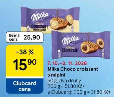 Milka Choco croissant s náplní, 50 g