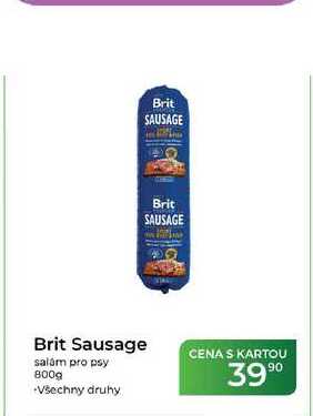 Brit Sausage salám pro psy 800g