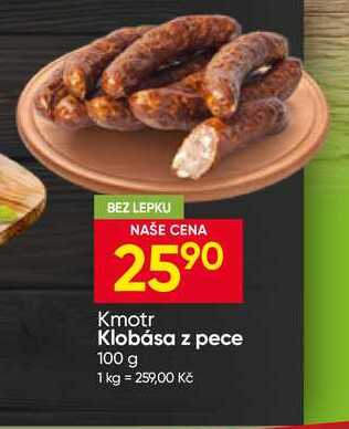 Kmotr Klobása z pece 100 g 