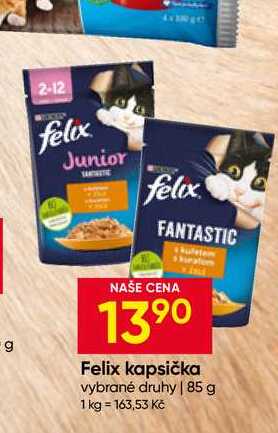 Felix kapsička vybrané druhy 85 g