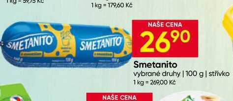 Smetanito vybrané druhy 100 g střívko