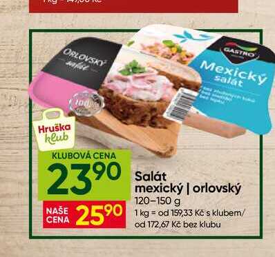 Gastro Salát mexický/orlovský 120-150 g 