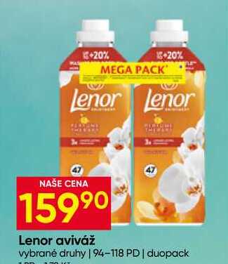 Lenor aviváž vybrané druhy 94-118 PD