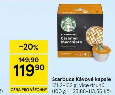 Starbucs Kávové kapsle, 121,2-132 g