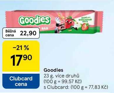 Goodies, 23 g, více druhů  