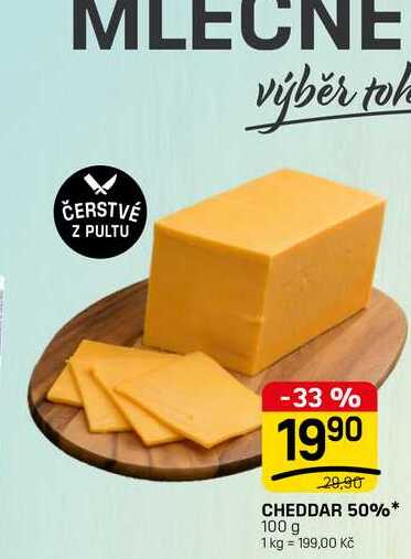 CHEDDAR 50%* 100 g 