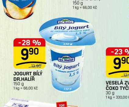JOGURT BÍLÝ DR.HALÍŘ 150 g