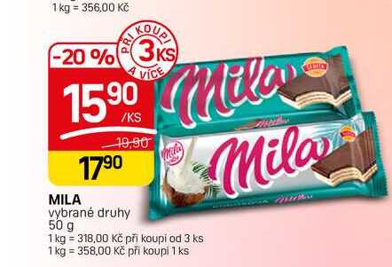 MILA vybrané druhy 50 g