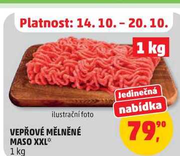 VEPŘOVÉ MĚLNĚNÉ MASO XXL 1 kg