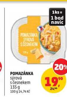 POMAZÁNKA sýrová s česnekem 135 g