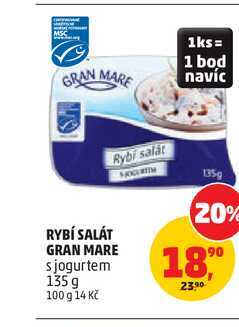 RYBÍ SALÁT GRAN MARE s jogurtem 135 g 
