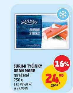 GRAN MARE SURIMI TYČINKY mražené 250 g