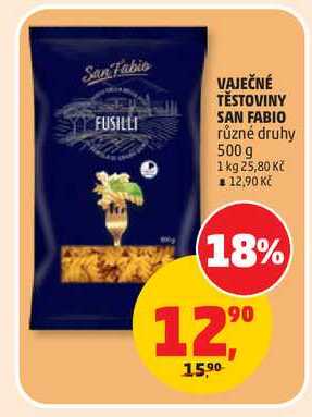 San Fabio VAJEČNÉ TĚSTOVINY 500 g