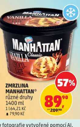 MANHATTAN ZMRZLINA různé druhy 1400 ml
