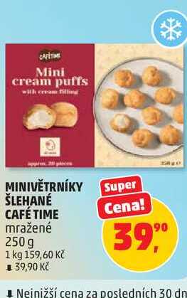 MINIVĚTRNÍKY ŠLEHANÉ CAFÉ TIME mražené 250 g
