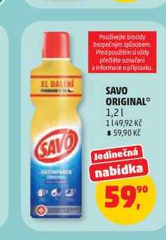 Savo Original dezinfekční prostředek 1,2l