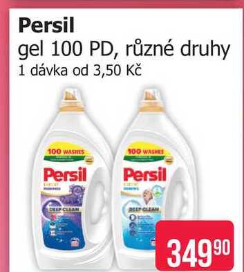 Persil gel 100 PD, různé druhy