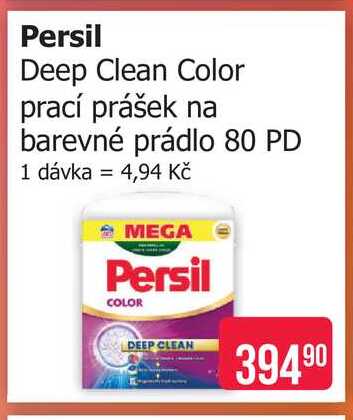 Persil Deep Clean Color prací prášek na barevné prádlo 80 PD