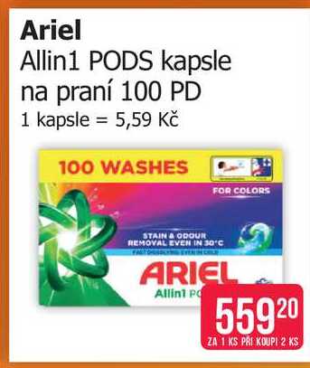 Ariel Allin1 PODS kapsle na praní 100 PD