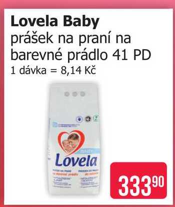 Lovela Baby prášek na praní na barevné prádlo 41 PD