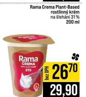 Rama Crema Plant-Based rostlinný krém na šlehání 31% 200 ml