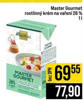 Master Gourmet rostlinný krém na vaření 26% 1l