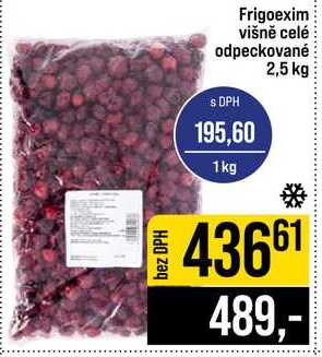 Frigoexim višně celé odpeckované 2,5 kg