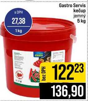 Gastro Servis kečup jemný 5 kg 